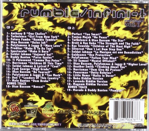 Rumble/Infini-T Riddims Vol. 1 - 2xCD - NEW / SEALED.