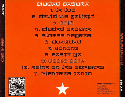 Doble Gota – Ciudad Basura - CD - 2003 - W.C. Records – W.C.091 - Doble Gota – Ciudad Basura