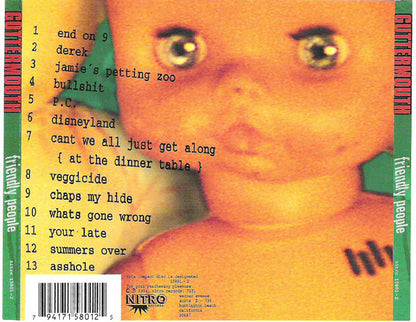Guttermouth – Friendly People - CD - 1994 - Nitro Records – 15801 - 2 - Very Good Condition (VG+ / M-)