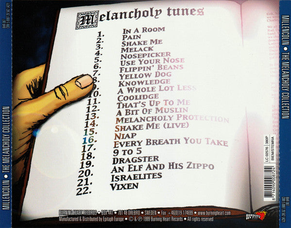 Millencolin – The Melancholy Collection - CD - Very Good Condition (VG+ / M-)