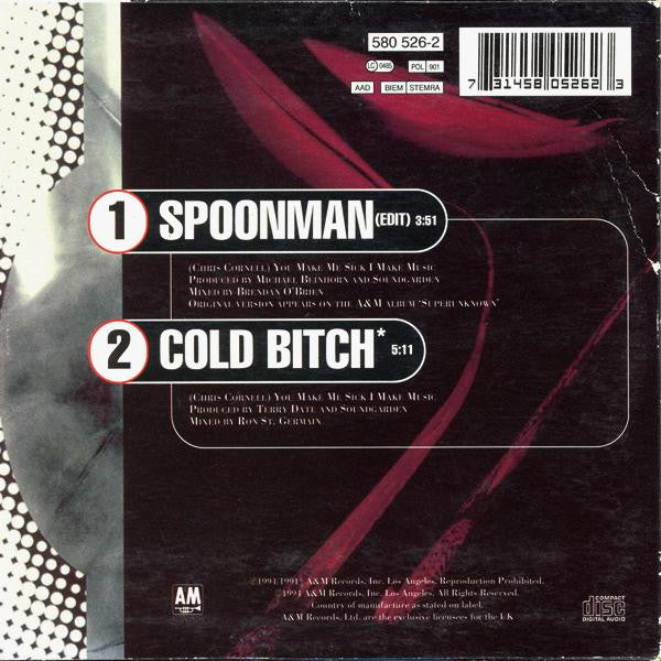 Soundgarden ‎– Spoonman - CD-SG - Cardboard Sleeve - 1994 - A&M Records ‎– 580 526-2 - CD Muy Buen Estado (VG+) / Portada Muy Buen Estado (VG+)