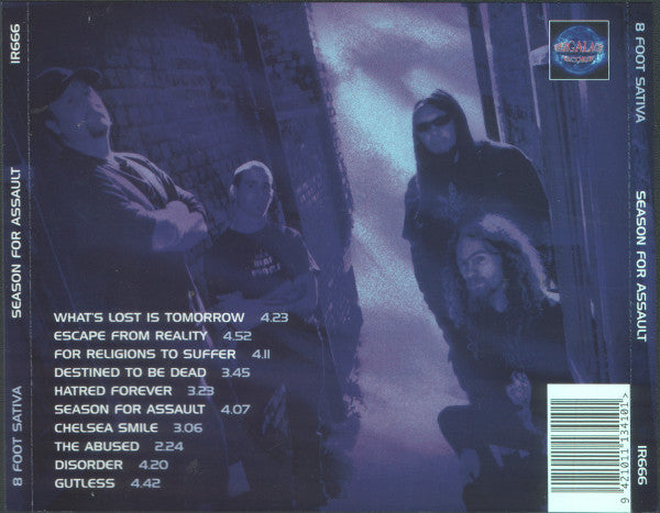 8 Foot Sativa – Season For Assault - CD - New and unplayed but not sealed.
