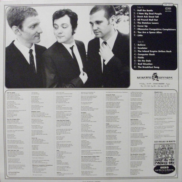 Sicko – Chef Boy-R-U-Dum - LP - 1995 - Munster Records – MR 094 - Vinyl Very Good Plus (VG+) / Sleeve Very Good Plus (VG+)