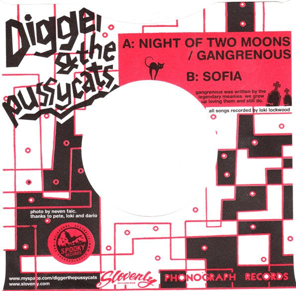 Digger & The Pussycats - Night Of Two Moons (7", Single)