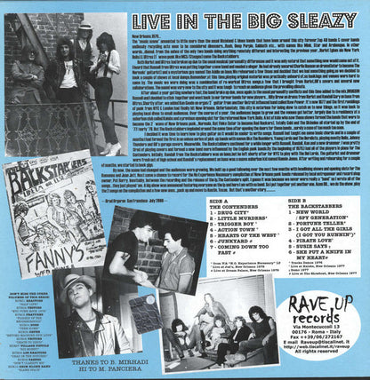 Contenders / Backstabbers - Live In The Big Sleazy (LP, Album)