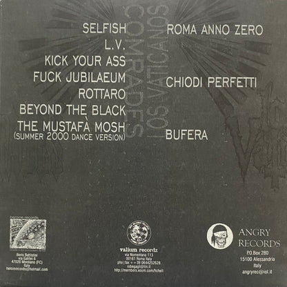 Los Vaticanos / Comrades – Fuck Jubilaeum - 7" - 2000 - Heroine Records - Vinyl Like New / Sleeve Like New (M-/M-)
