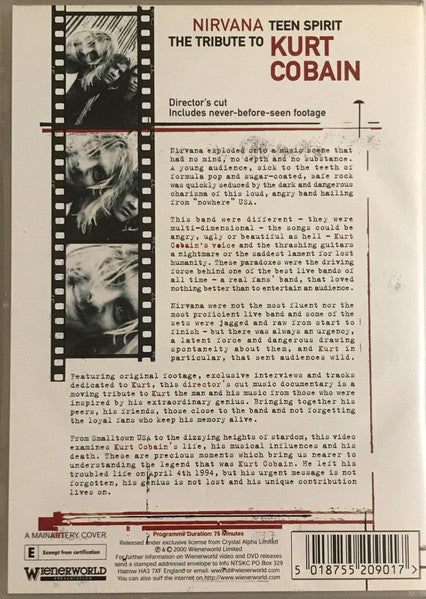 Nirvana - Teen Spirit: The Tribute To Kurt Cobain (Director's Cut) - DVD - DVD Very Good Condition / Cover Very Good Condition (VG+/VG+)
