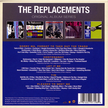 The Replacements – Original Album Series - 5xCD Box Set - NEW / SEALED.