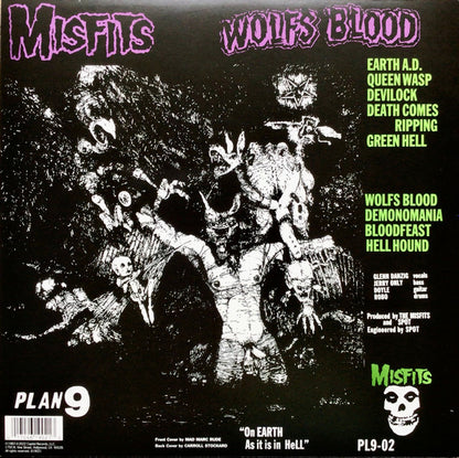 Misfits – Earth A.D. / Wolfs Blood - LP - 2022 - Plan 9 – PL9-02, Capitol Records – 619021 - NEW / SEALED.