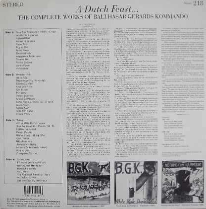 B.G.K. ‎– A Dutch Feast... The Complete Works Of Balthasar Gerards Kommando - 2xLP - 2004 - Alternative Tentacles ‎– Virus 218 - Vinyl Like New / Cover Very Good Plus (M-/VG++)
