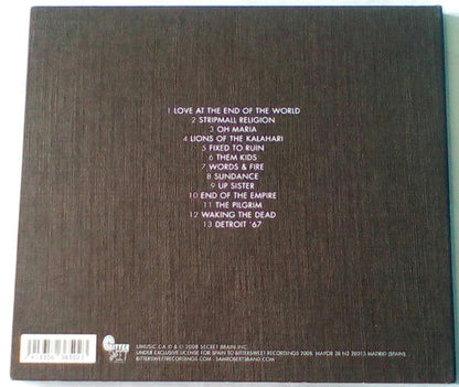 Sam Roberts – Love At The End Of The World - CD - Digipak - 2008 - Bittersweet Recordings – BS 056 CD - NEW / SEALED.