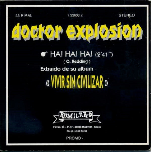 Doctor Explosion – Ha! Ha! Ha! - CD, Single, Promo, Card sleeve - 1993 - Romilar-D Records – 1 22638 2 - Sticker on Cover - CD New (M) / Cover Like New (M-)