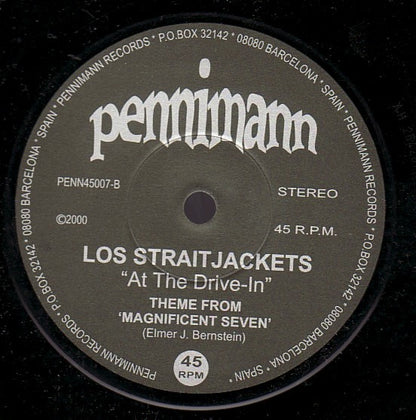 Los Straitjackets – My Heart Will Go On / Theme From Magnificent Seven - 7" - 2000 - Penniman Records – PENN45007 - Like New (M- / Generic)