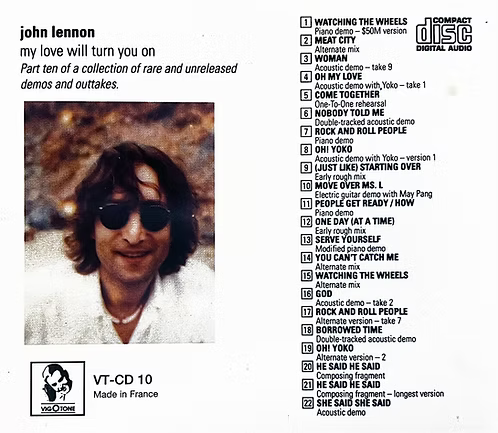 JOHN LENNON CD My Love Will Turn You On