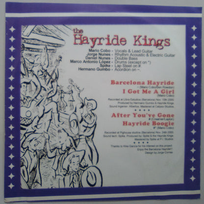 Hayride Kings – Barcelona Hayride 2000 - 7" - 2000 - Cat Food Records – CFREP 1001 - Vinyl Near Mint / Cover Near Mint (M-/M-)