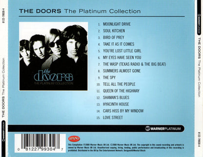 The Doors – The Platinum Collection - CD - Muy Buen Estado / Very Good Condition (VG+ / M-)