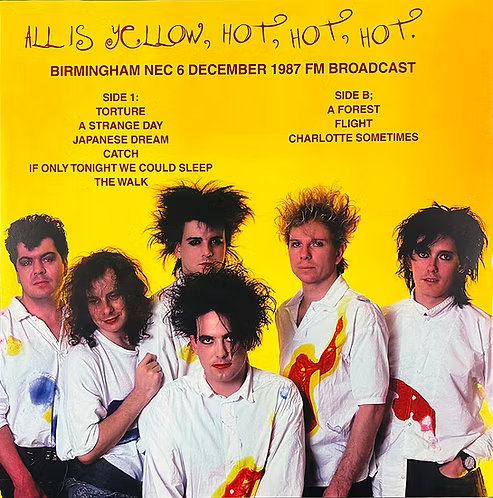THE CURE LP All Is Yellow, Hot, Hot, Hot. (Dark Blue Marbled Coloured Vinyl)