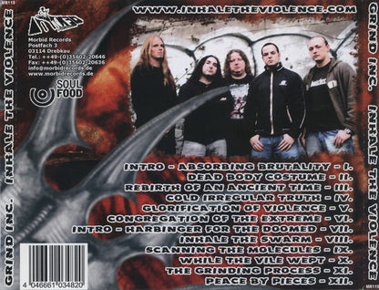 Grind Inc. – Inhale The Violence - CD - New, unplayed but not sealed.