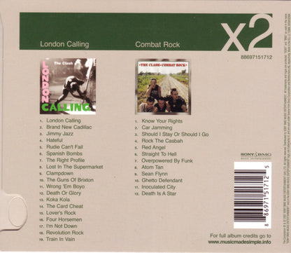 The Clash ‎– London Calling / Combat Rock - 2xCD - Como Nuevo / Like New (M- / M-)
