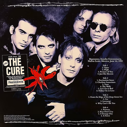 CURE 2xLP Monterrey 1992 (Yellow Mix Black Colour Vinyl) 200 Numbered Copies