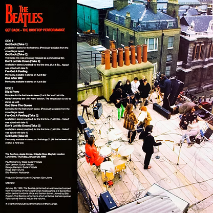 BEATLES LP Get Back - The Rooftop Performance (Marbled Colored) Remastered