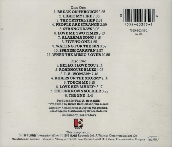 The Doors – The Best Of The Doors - 2xCD - Like New (M- / M-)