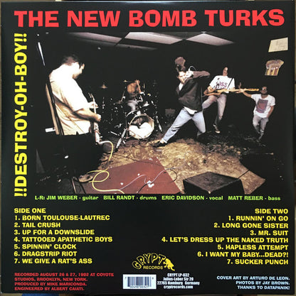 The New Bomb Turks - !!Destroy-Oh-Boy!! (LP, Album, RE, Gat)