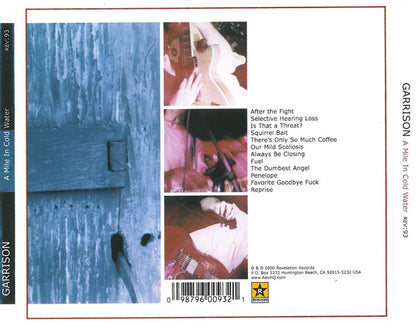 Garrison – A Mile In Cold Water - CD - NEW / SEALED.