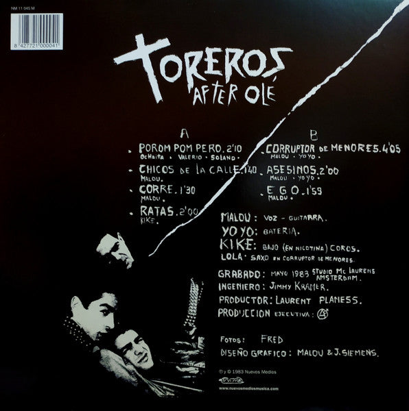 Toreros After Olé - Toreros After Olé (12", MiniAlbum, RE)