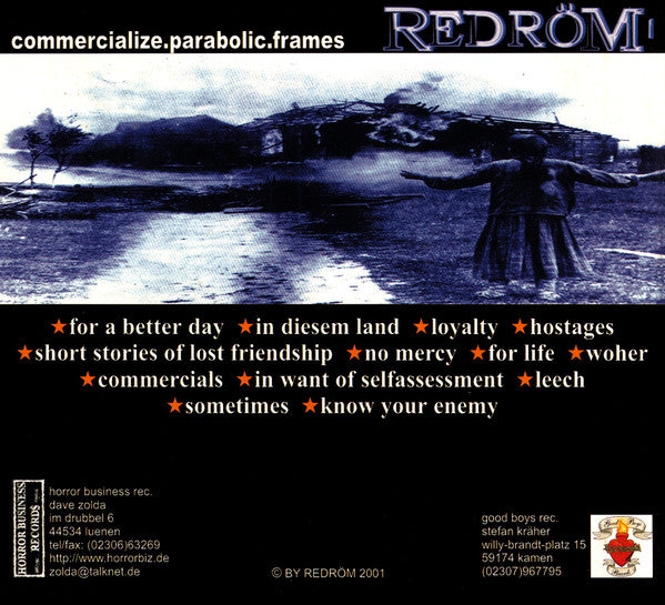 Redröm – Commercialize.Parabolic.Frames - CD - Digipak - CD Muy Buen Estado / Portada Muy Buen Estado (VG+/VG+)