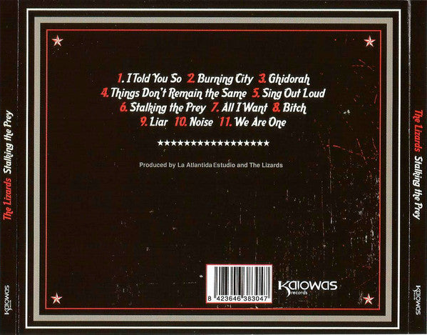 The Lizards – Stalking The Prey - CD - Very Good Condition (VG+ / VG+)