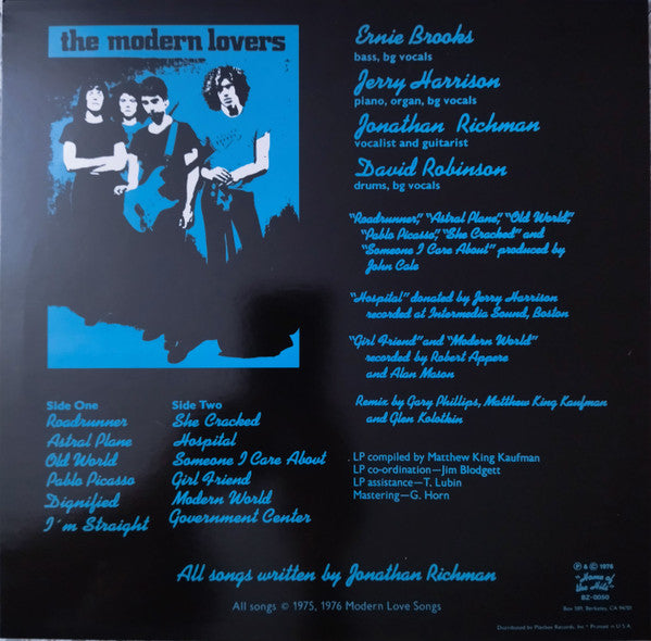 The Modern Lovers - The Modern Lovers (LP, Album, RE, Unofficial)