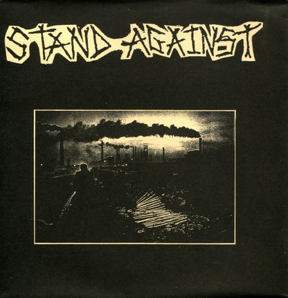 Stand Against / Excreted Alive – Stand Against / «Product Of The System» - 7" - 1998 - Dry Retch – D.R. 003 - Vinyl Near Mint / Sleeve Very Good Plus (M-/VG+).