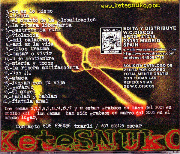 Ketesnuko – Ketesnuko - CD - CD Like New / Cover Like New (M-/M-)