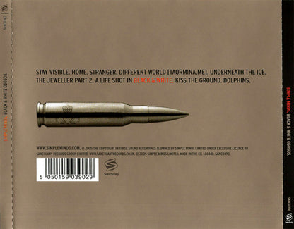 Simple Minds – Black & White 050505 - CD - Enhanced - 2005 - Sanctuary – SANCD390 - NUEVO / PRECINTADO - NEW / SEALED.