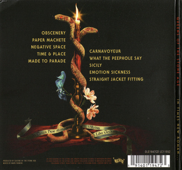 Queens Of The Stone Age ‎– In Times New Roman... - CD - Digipak - 2023 - Matador ‎– OLE1947CD - NEW / SEALED.