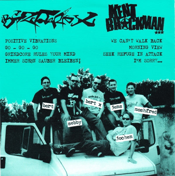 Kent Brockman / Bizarre X – !Nö Sleep 'Till Circlepit! - 7" - Green / Black Splatter - New, unplayed but not sealed.
