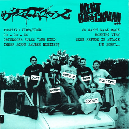 Kent Brockman / Bizarre X – !Nö Sleep 'Till Circlepit! - 7" - Green / Black Splatter - New, unplayed but not sealed.