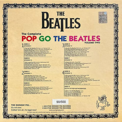 BEATLES 4xLP BOX SET The Complete Pop Go The Beatles - Volume Two (Blue Colour)
