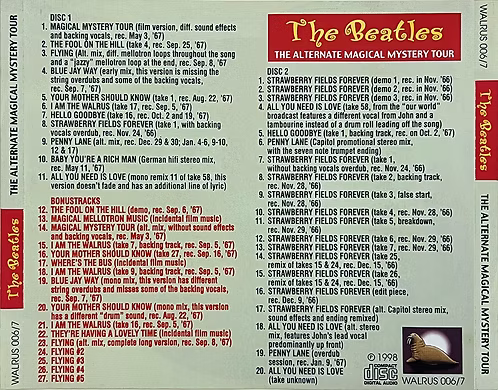 BEATLES 2xCD The Alternate Magical Mystery Tour