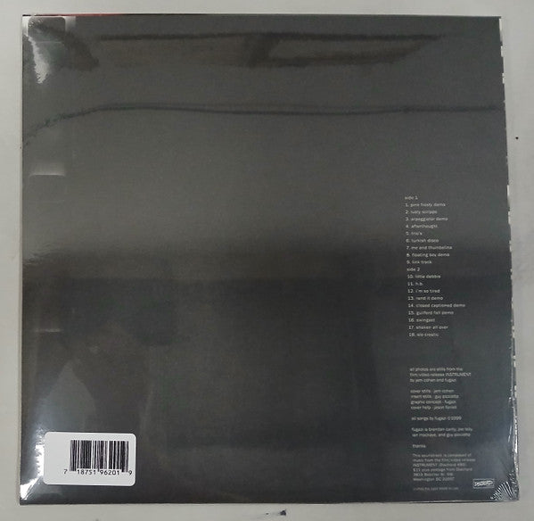 Fugazi - Instrument Soundtrack (LP, Album, RP, Burgundy Red)