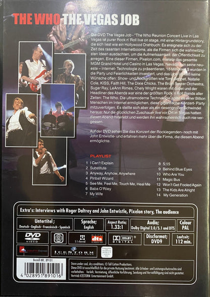 The Who – The Vegas Job - The Who Reunion Concert Live In Vegas - DVD - Como Nuevo / Like New (M- / M-)
