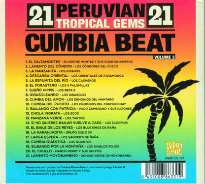 Cumbia Beat Vol. 3 (Peruvian Tropical Gems) - CD - 2019 - Vampi Soul – VAMPI CD 187 - NEW – SEALED.