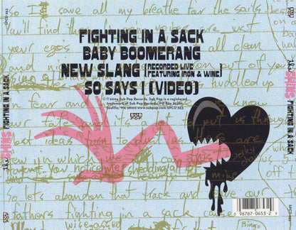 The Shins – Fighting In A Sack - CD-SG - 2004 - Sub Pop – SPCD 653