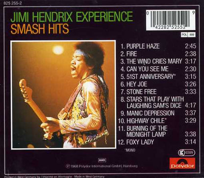 Jimi Hendrix Experience ‎– Smash Hits - CD - Nuevo sin usar pero no precintado / New and unplayed but not sealed