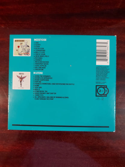 Nirvana – Incesticide + In Utero - 2xCD - Digipak - Sticker Residue On Front Cover - Very Good Condition (VG+ / VG+)