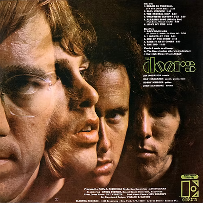 THE DOORS LP The Doors (Red Wine Coloured Vinyl) RIAA Gold Record Award