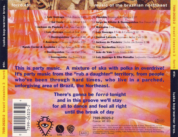 Brazil Classics 3 - Forró Etc. - CD - CD Very Good Condition / Cover Like New (VG+/M-)