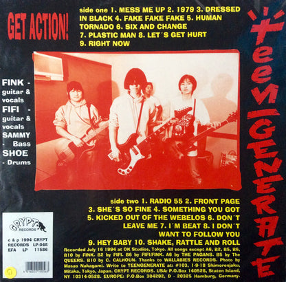 Teengenerate - Get Action! (LP, Album, RE)