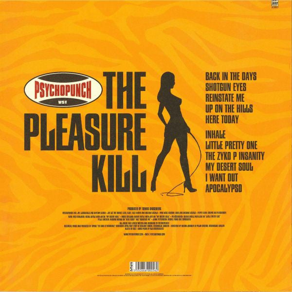 Psychopunch – The Pleasure Kill - LP - Naranja / Orange - 2002 - White Jazz Records – Jazz056LP - Nuevo sin usar pero no precintado / New and unplayed but not sealed.